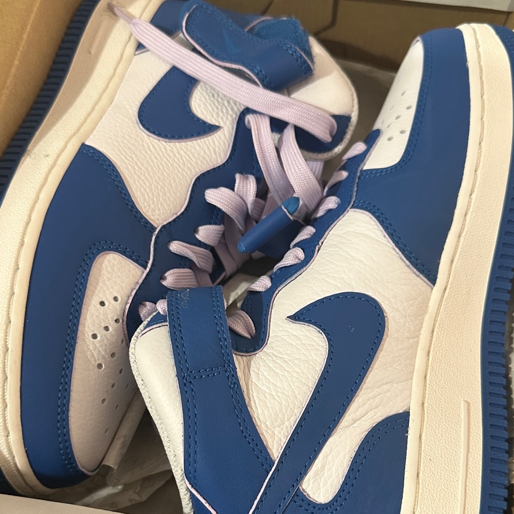 Nike Blue and White Athletic Shoes